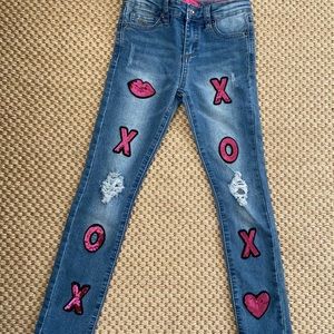 2 pairs little girl jeans size 6x